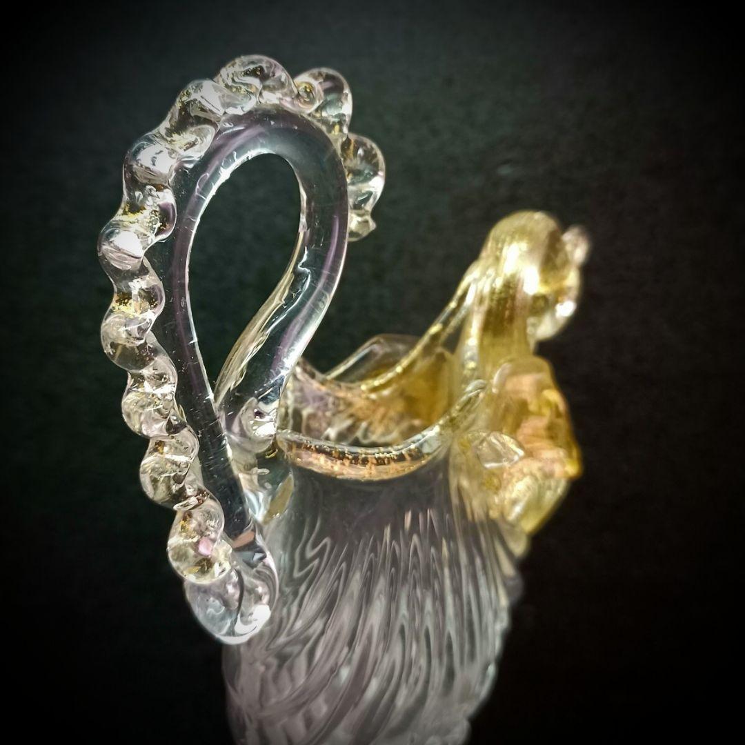 MURANO La Fenice ムラノ ラ フェニーチェ 双耳 スワン グラス