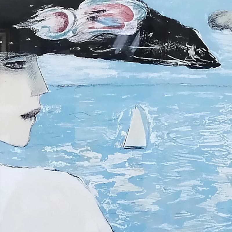 ☆カシニョール☆「黒い帽子のプロフィール」リトグラフ　MO判　54/200