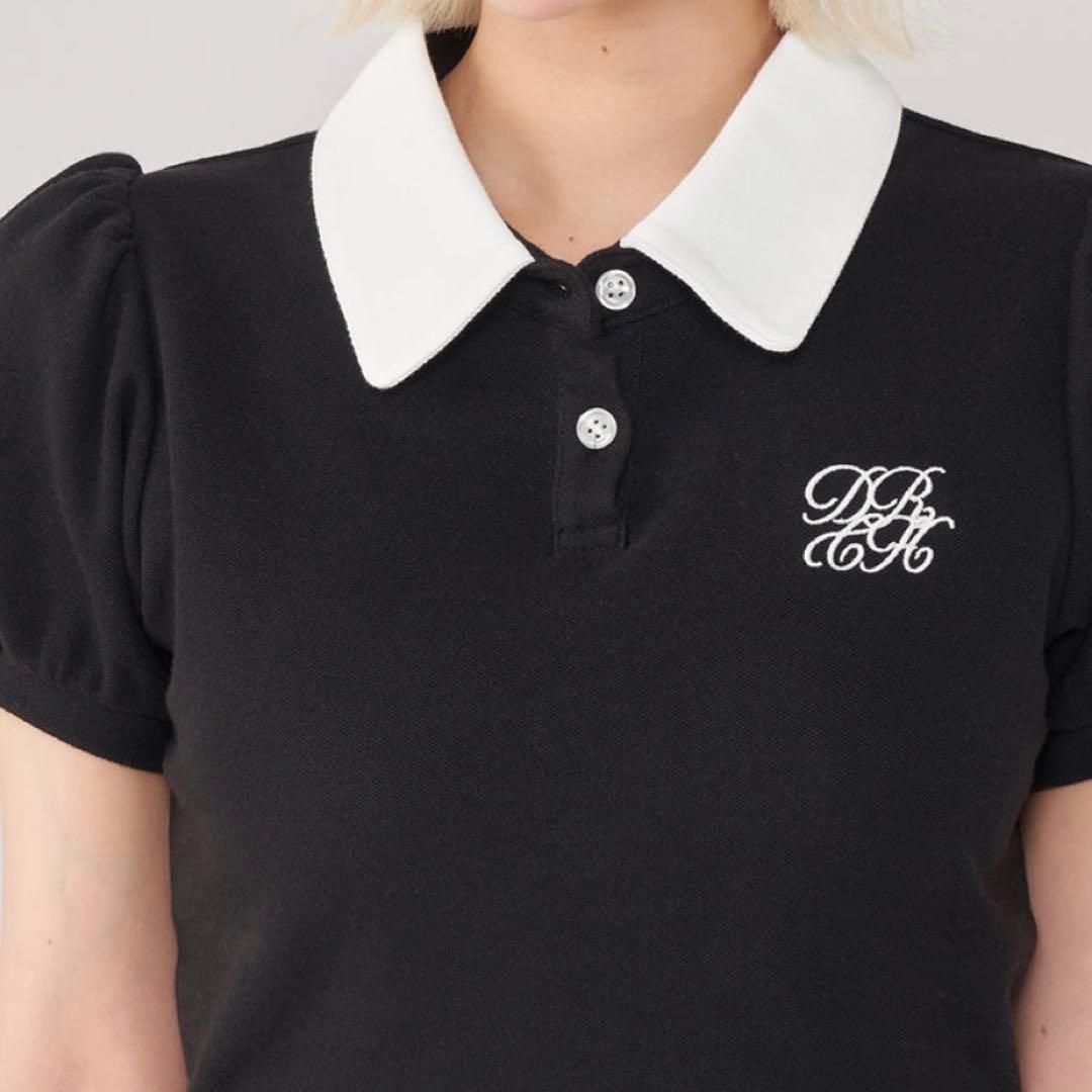 Darich ダーリッチ　DRCHバイカラーポロシャツ　ブラック　BLK