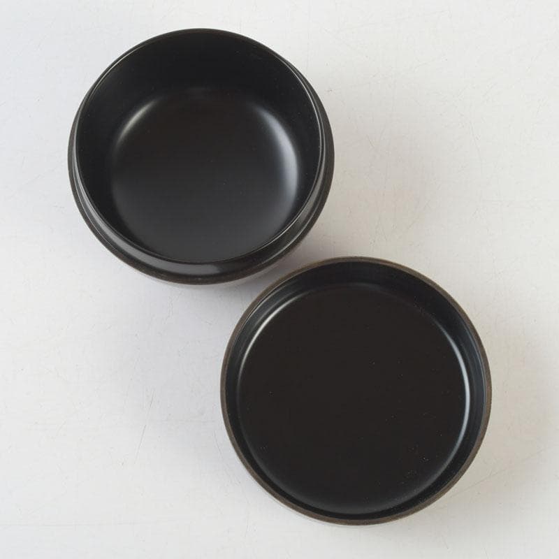 茶道具　輪島塗　前志芸男作　沈金菊文様　平棗　共布共箱　V　9581