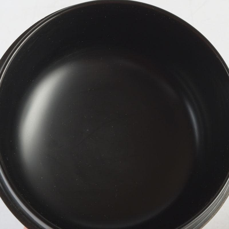 茶道具　輪島塗　前志芸男作　沈金菊文様　平棗　共布共箱　V　9581