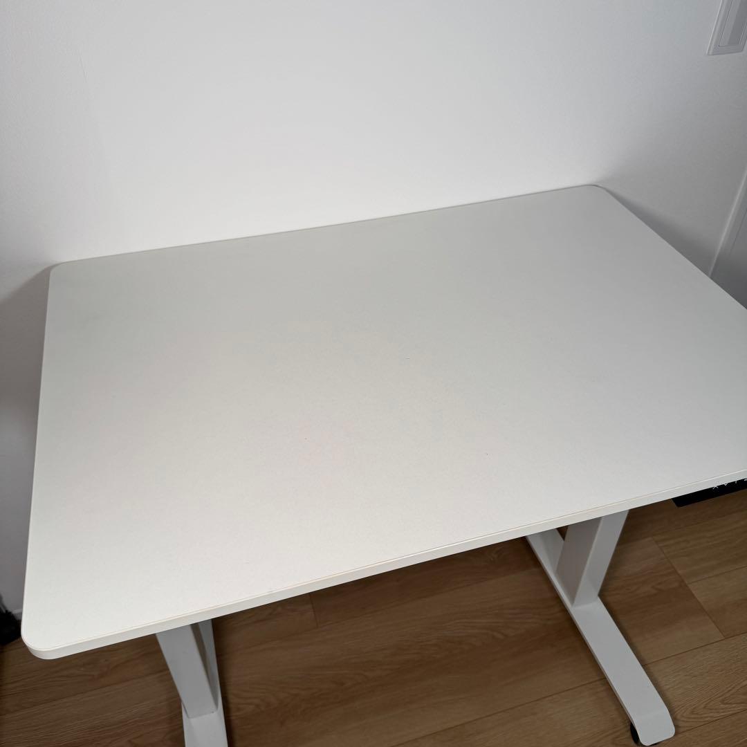 YAMAZEN ヤマゼン　電動昇降デスク　70×100 ホワイト　キャスター付き