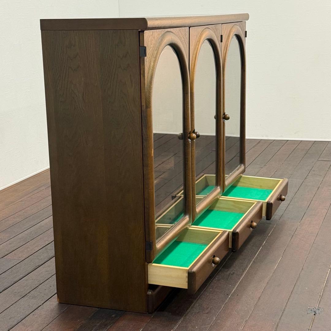 H111K1 木製 サイドボード キャビネット 飾り棚