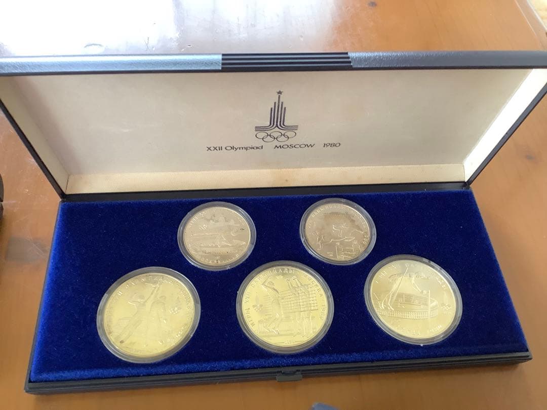 モスクワオリンピック記念硬貨　全種類　銀貨　5箱セット