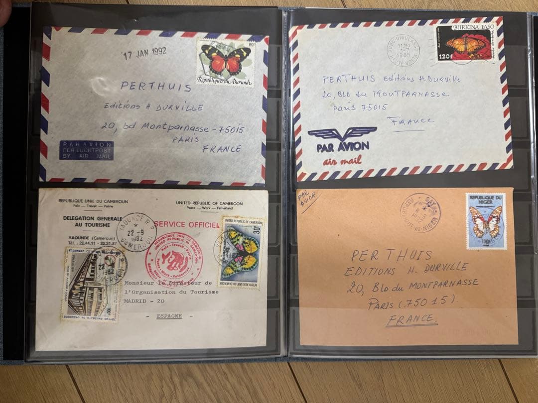 蝶　切手　コレクション　希少沢山