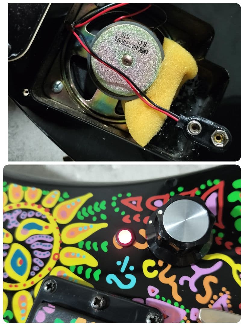 FERNANDES MG-Jr ミニエレキギター HIDEモデル サイケ柄