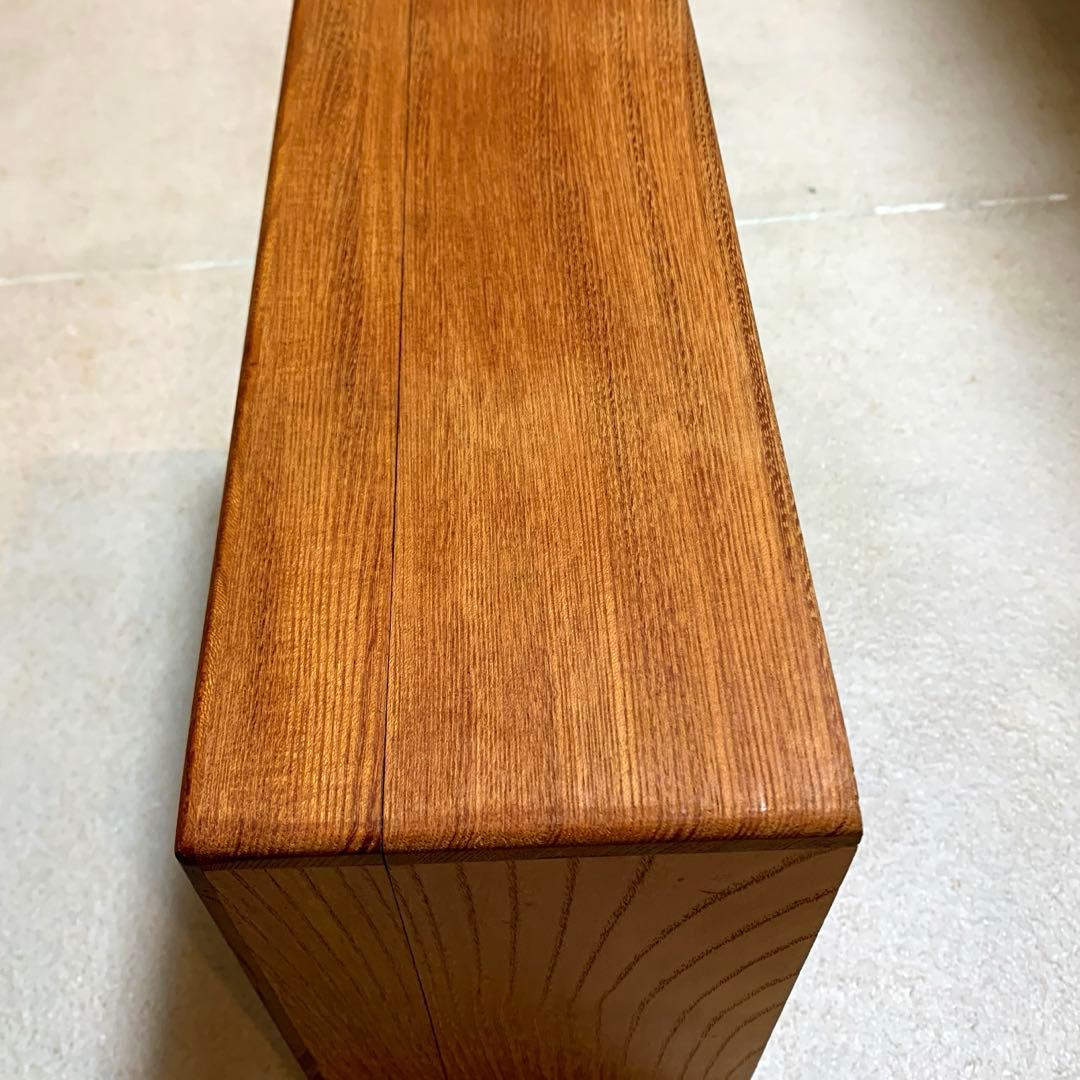 未使用　木製　ケヤキ　欅　木箱