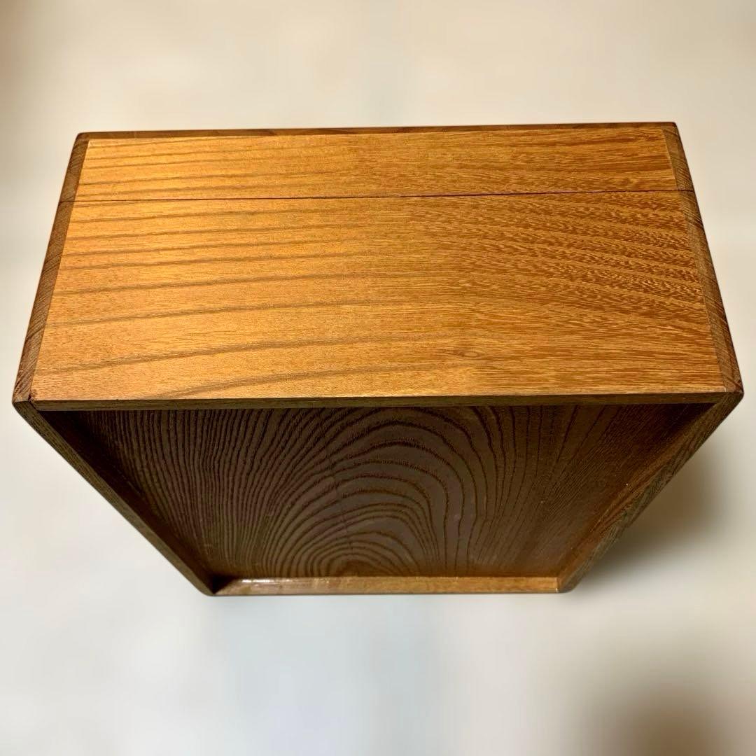 未使用　木製　ケヤキ　欅　木箱