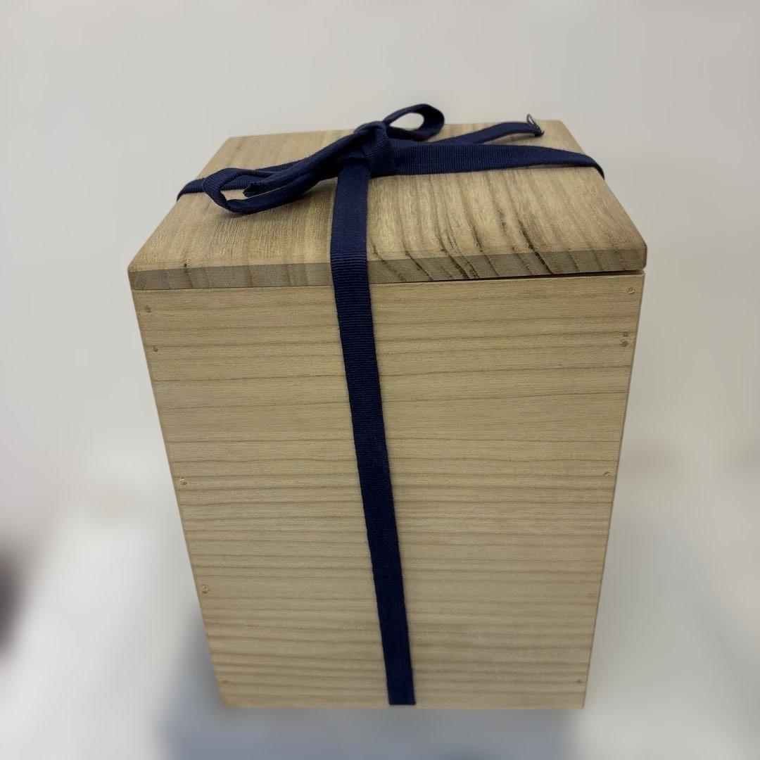 【希少】　楽山焼 玉井楽山作 天神蟹彫り　花器