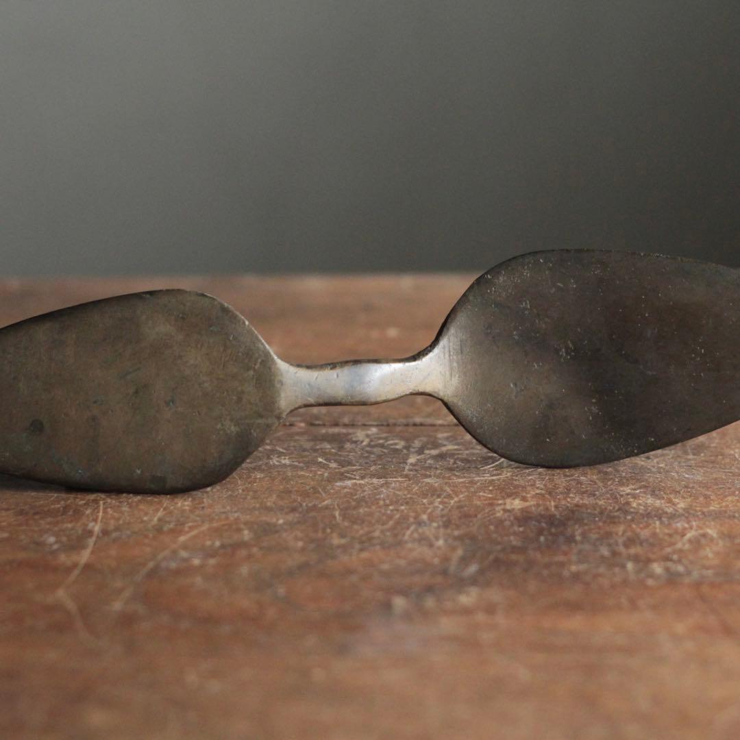 古い 道具 真鍮製 コテ 古道具 アンティーク オブジェ