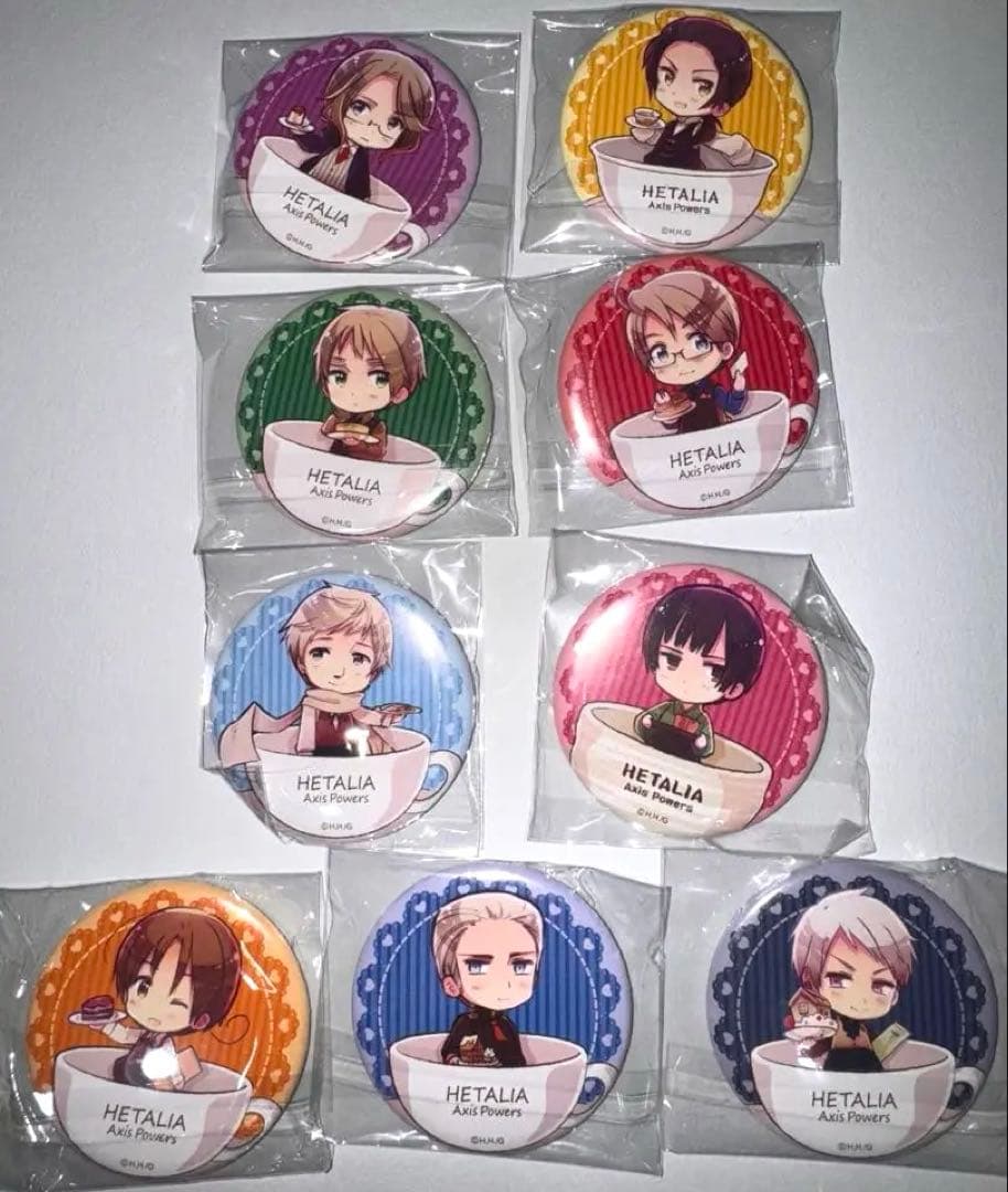 ヘタリア ヒサゴ 缶バッジ 全種②
