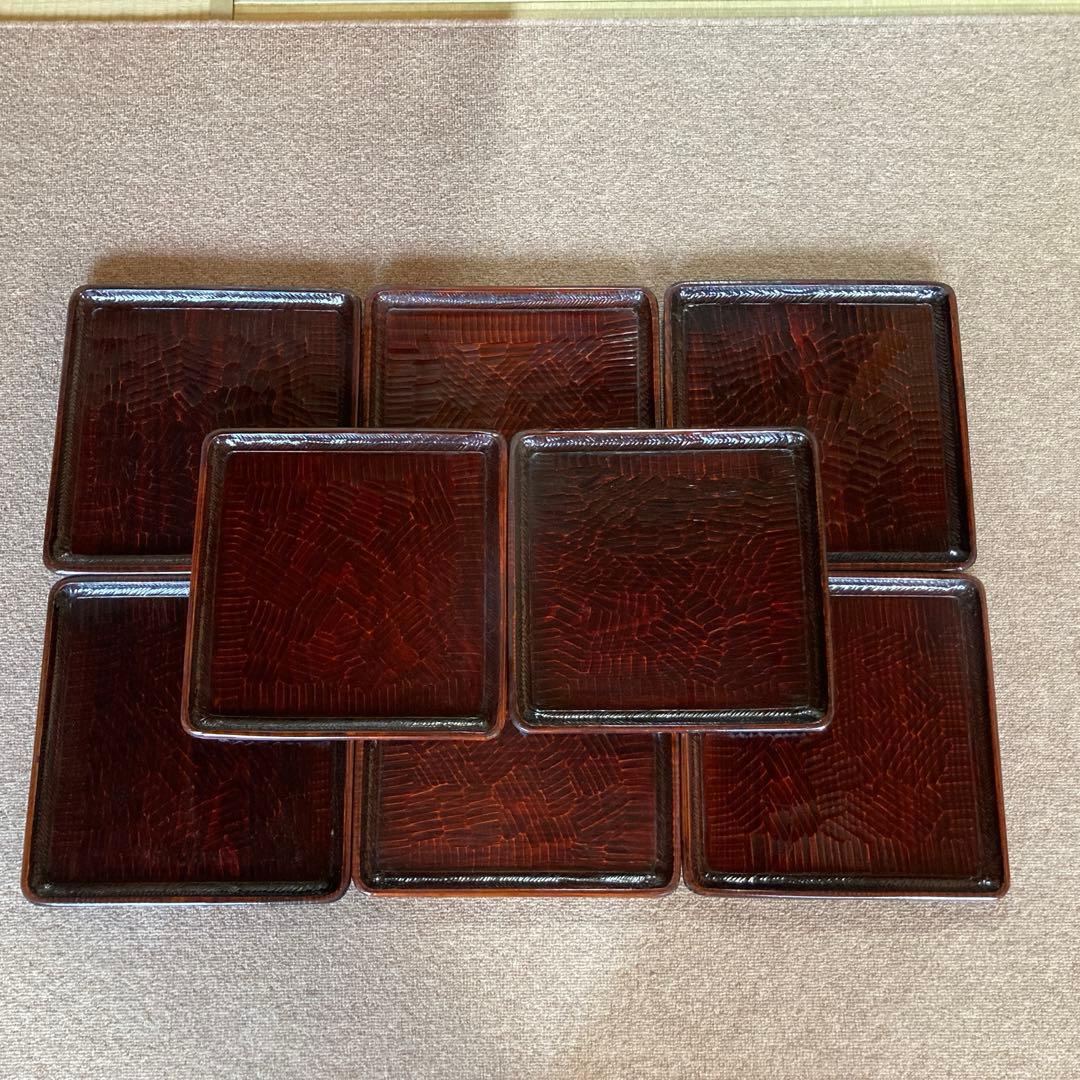 讃岐彫　讃岐盆 8枚まとめて