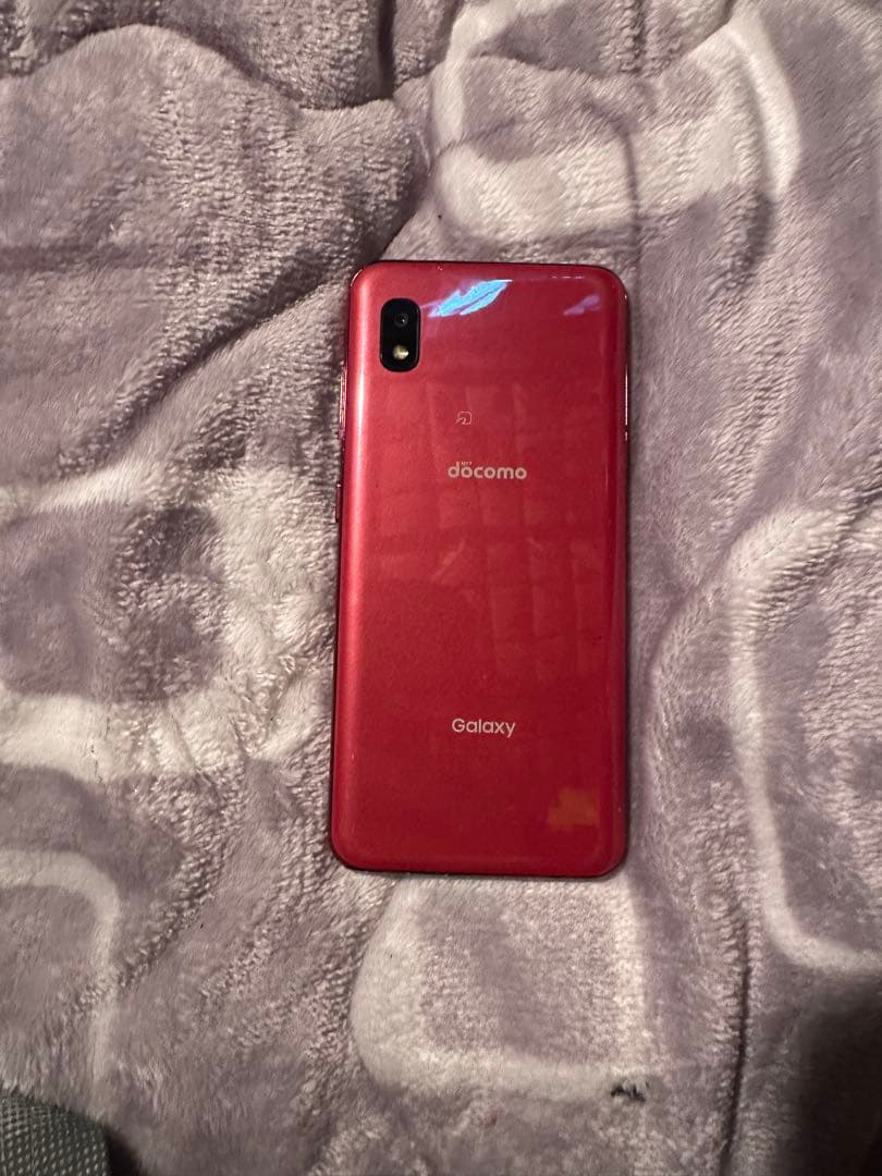 docomo Galaxy 赤 スマートフォン