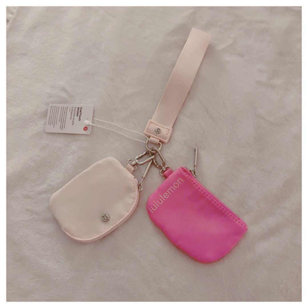 lululemon 新品　リストレット　ピンク　ケース　デュアルポーチ