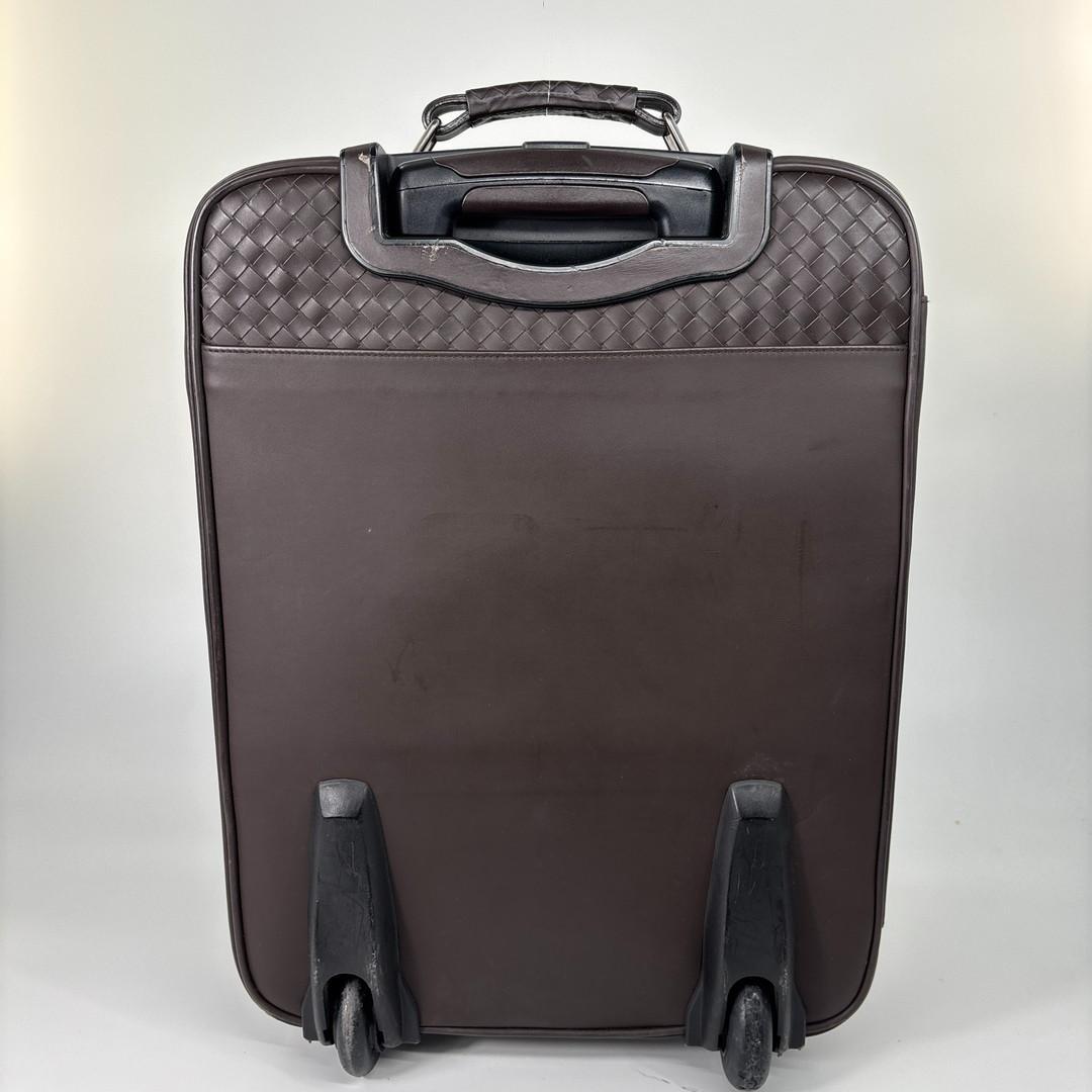 超極美品 ボッテガヴェネタ イントレチャート キャリーバッグ ブラウン メンズ