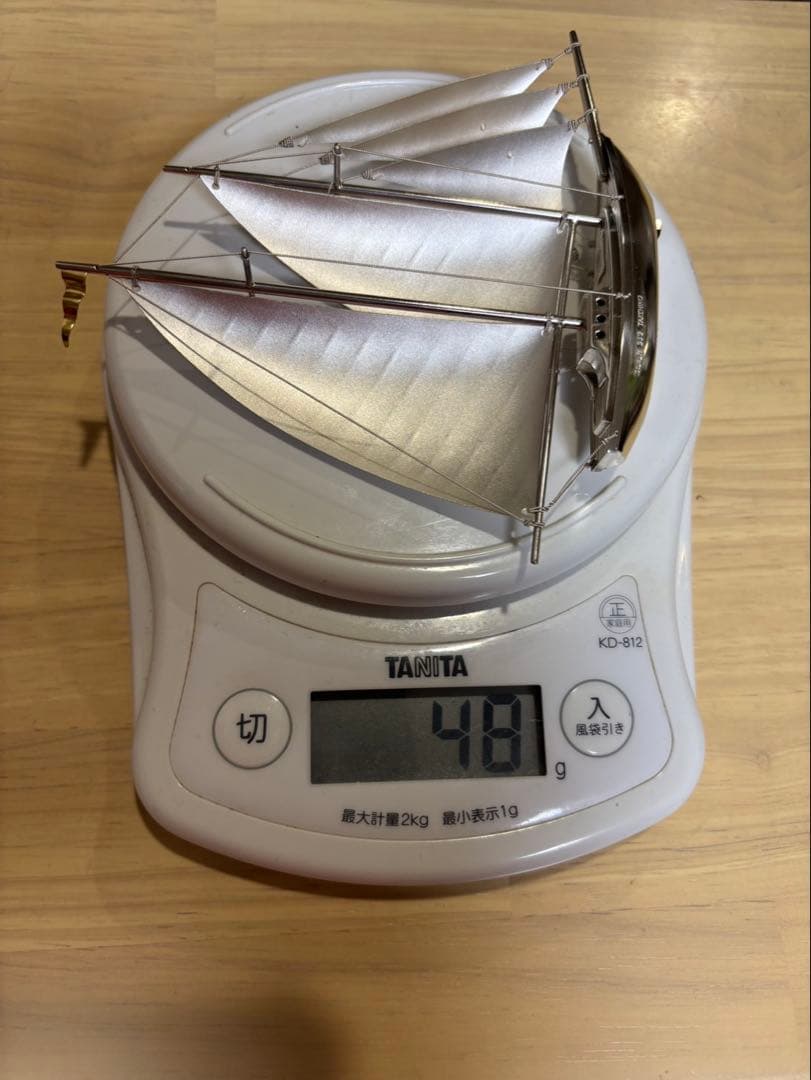 ヨット置物武比古 STERLING SILVER 985刻印銀製