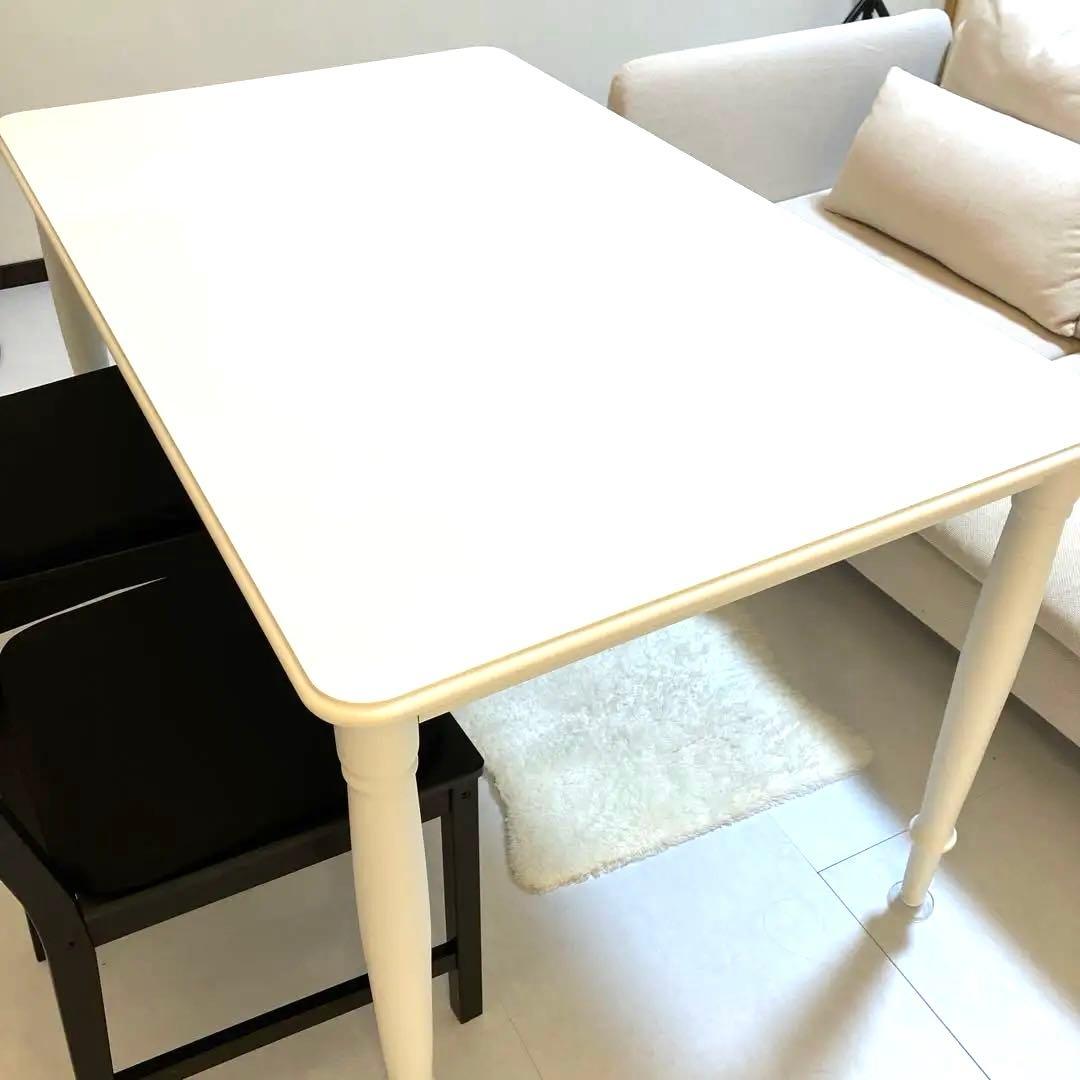 美品　IKEAダンデリード　ホワイトダイニングテーブル