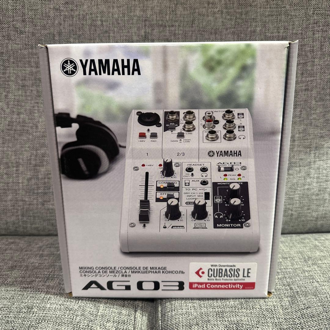 新品未使用　YAMAHA AG03 ミキシングコンソール