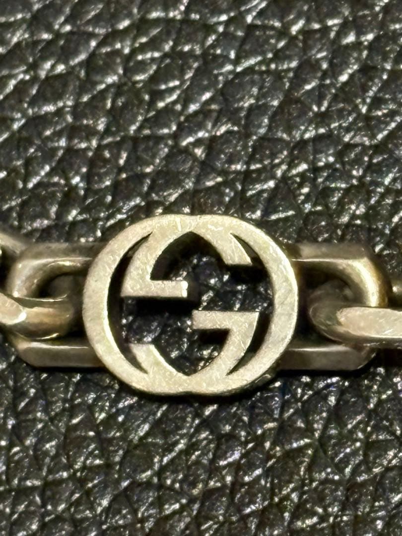 グッチ インターロッキング　チェーン ブレスレット　18号　約20cm