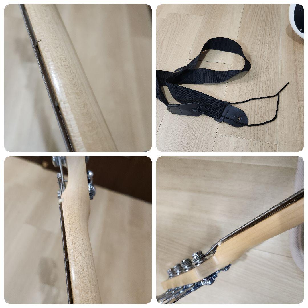 Ariapro II RSBシリーズ エレキベース ホワイト　5弦ベース