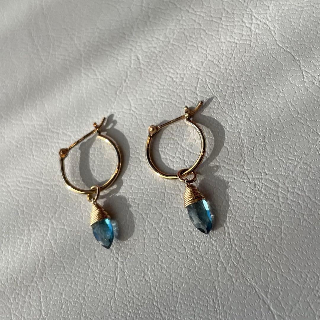 agete アガット K10 フープピアス