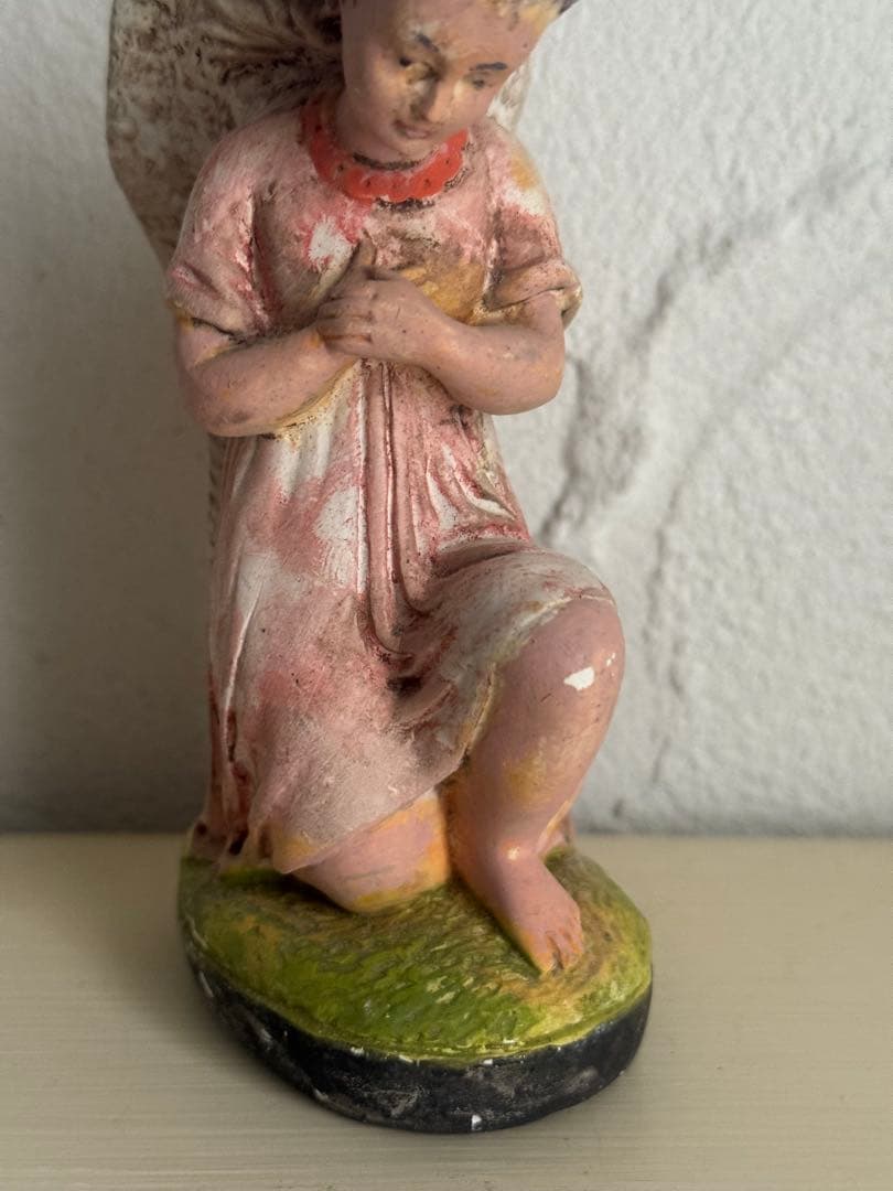 値下げ⭐︎アンティーク　祈りの天使の像　石膏