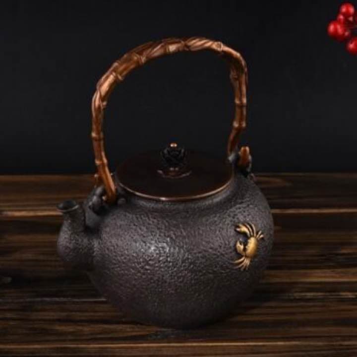 鉄器 急須 伝統工芸 手作り 鉄分補給 鉄瓶　YZS-056