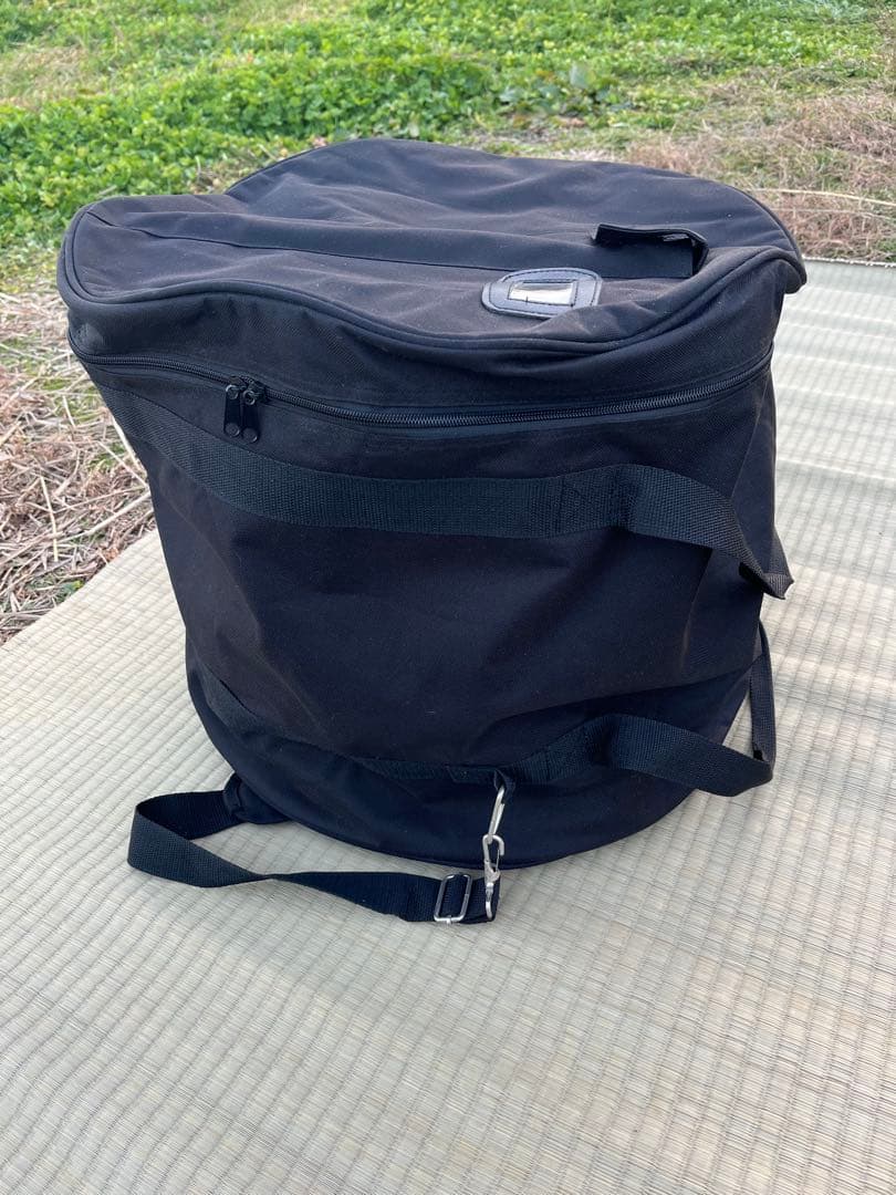 エイサー太鼓 大太鼓 本皮張り30cm ケース付き 中古美品