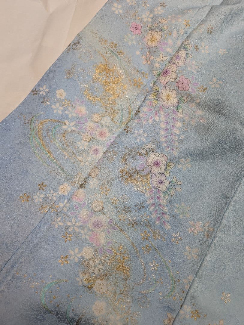 （新品未着用）辻が花付下げ訪問着＆辻が花柄長襦袢セット　翠山工房　やまと