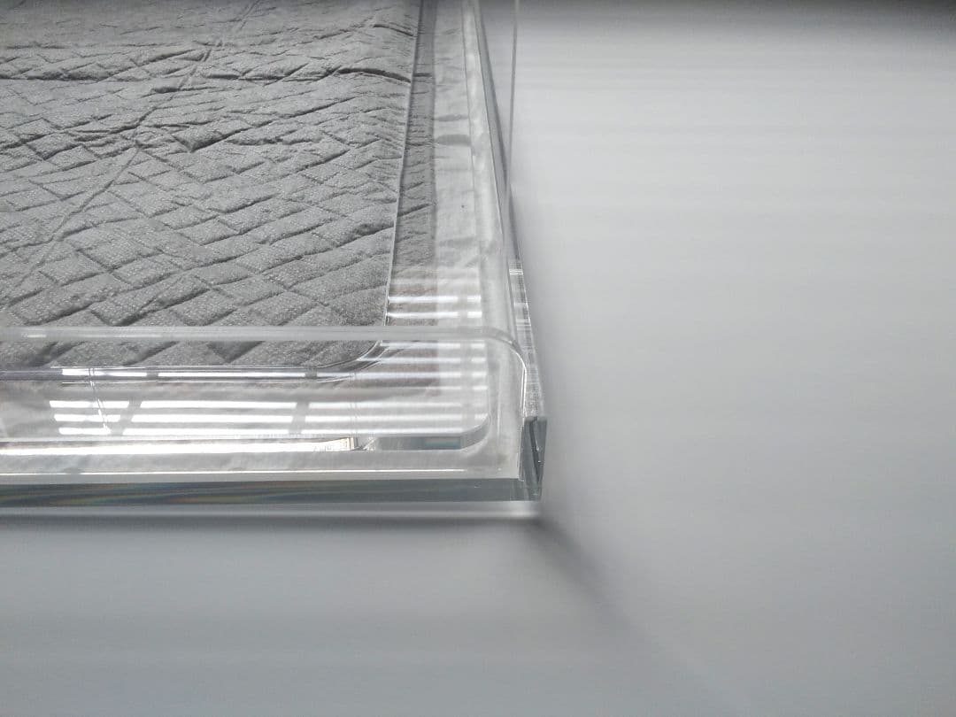 ペットアクリルトイレトレー DAIHUKUtype(ｗ)ワイド ※飛散ガード付き