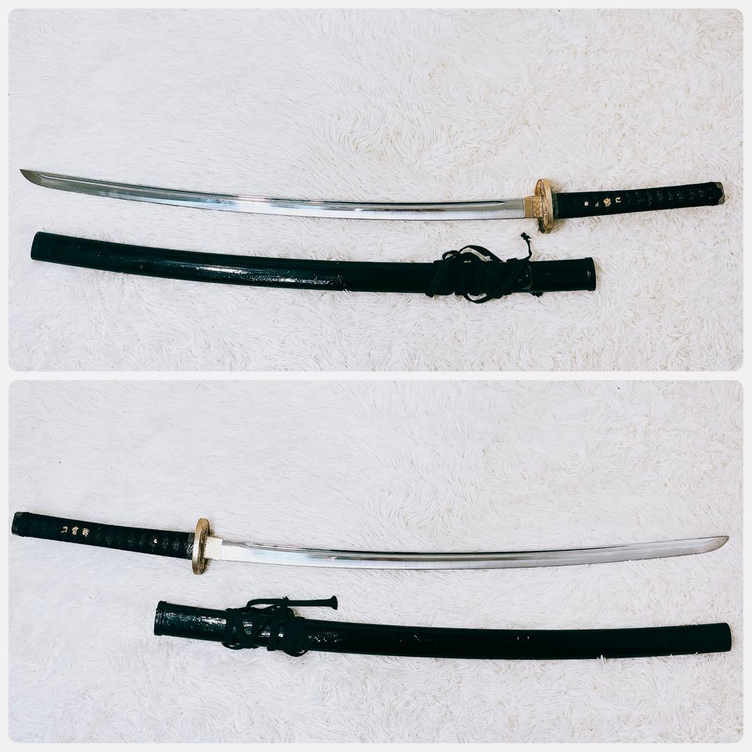 ✨希少品✨ 模造刀 日本刀 風神 雷神 龍 虎 黒鍔 鞘 武具 武器 刀 剣