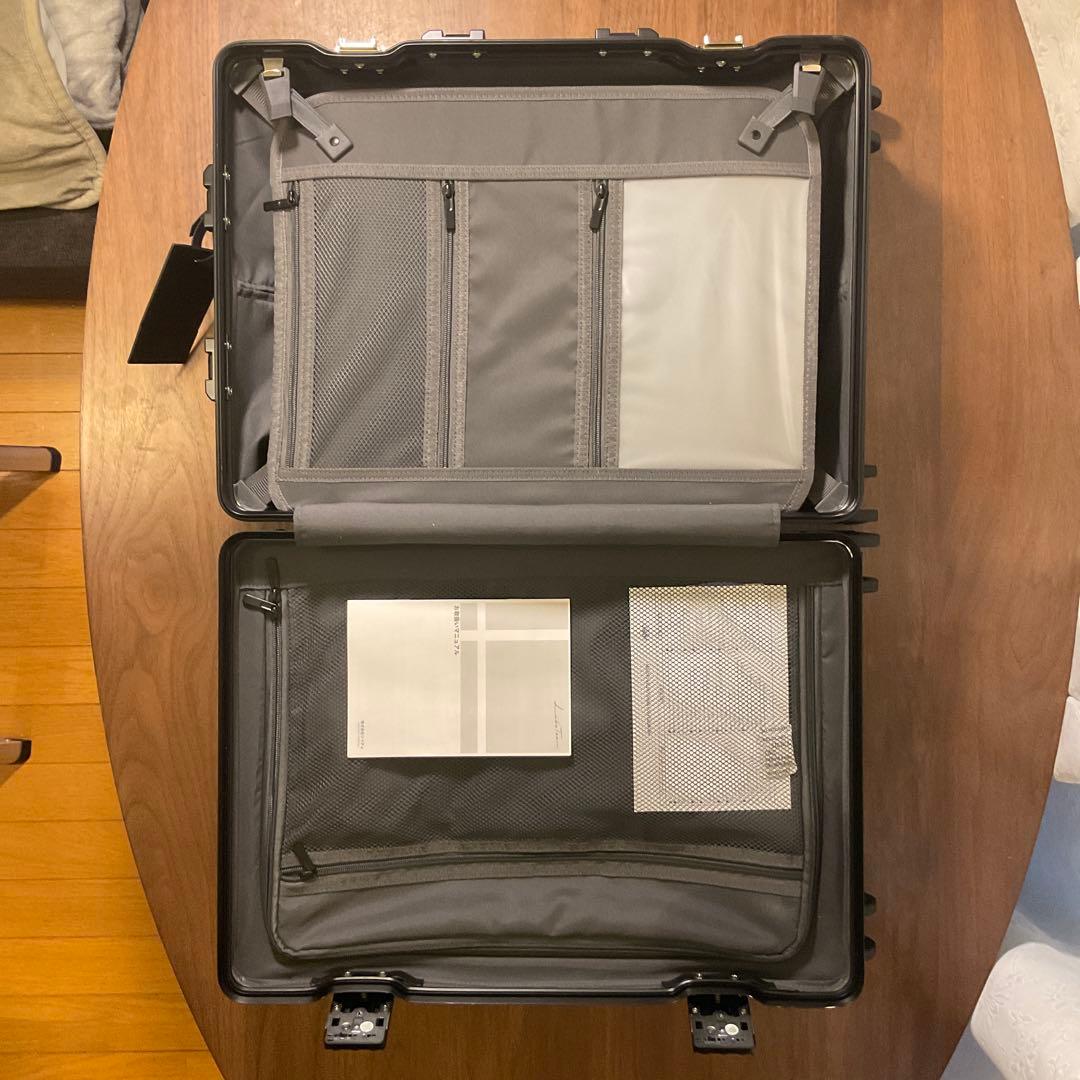 リベティ多機能キャリーケース マットブラックSサイズ
