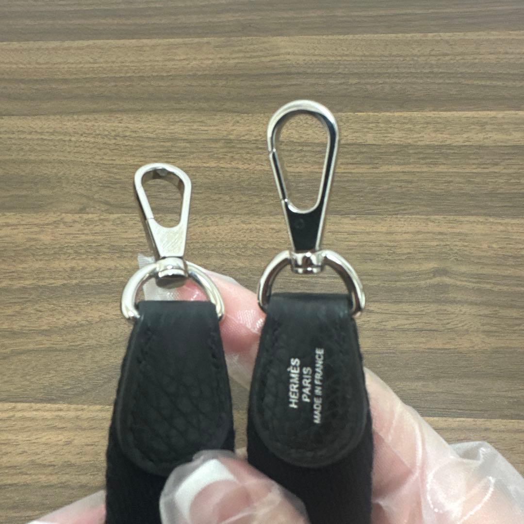 HERMES エルメス エブリンTPM 黒 ブラック シルバー金具