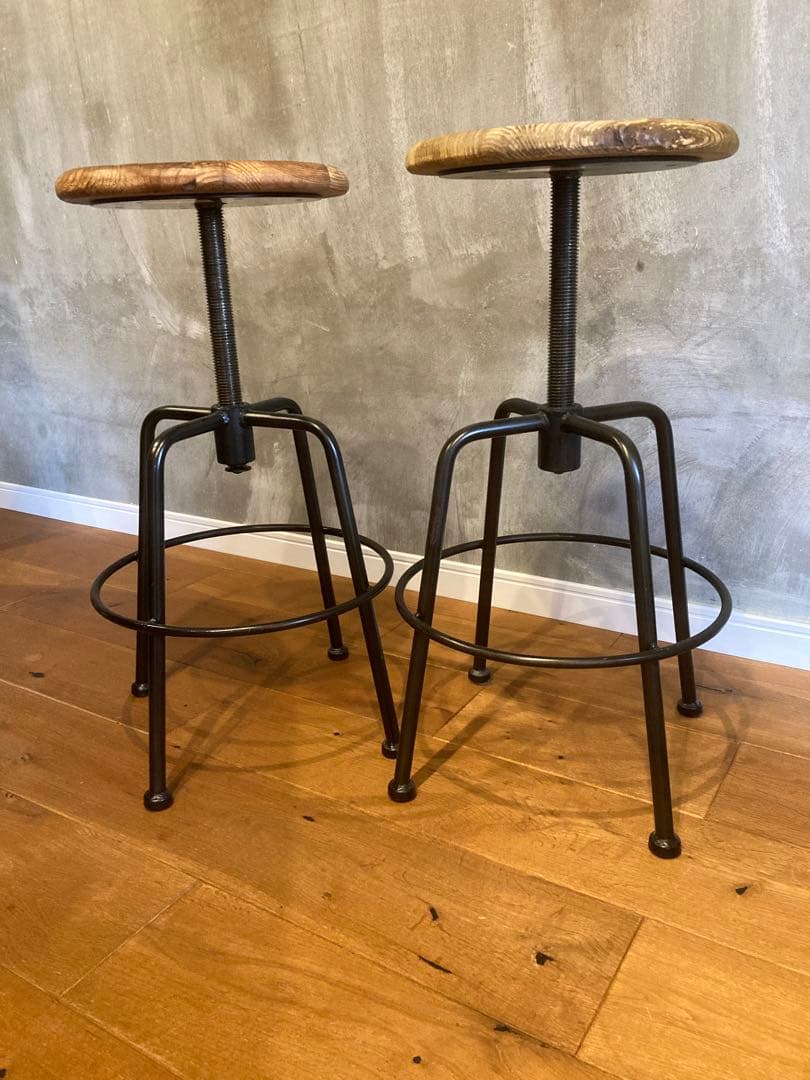 値下げ　クラッシュゲート　ノットアンティークス　スツール　2脚