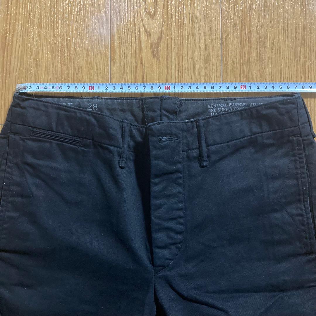 ラルフローレン RRL オフィサーズチノ ブラック チノパン