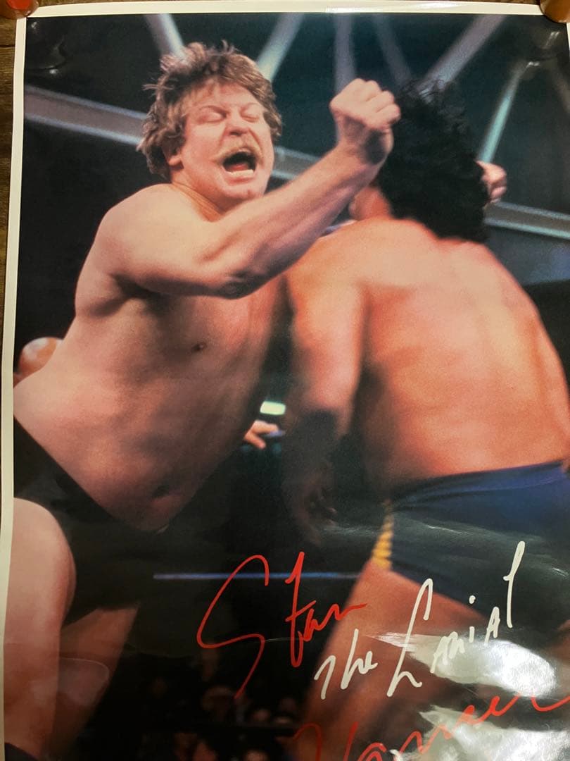 希少品 Stan Hansen スタン・ハンセン ポスター （ラリアット）
