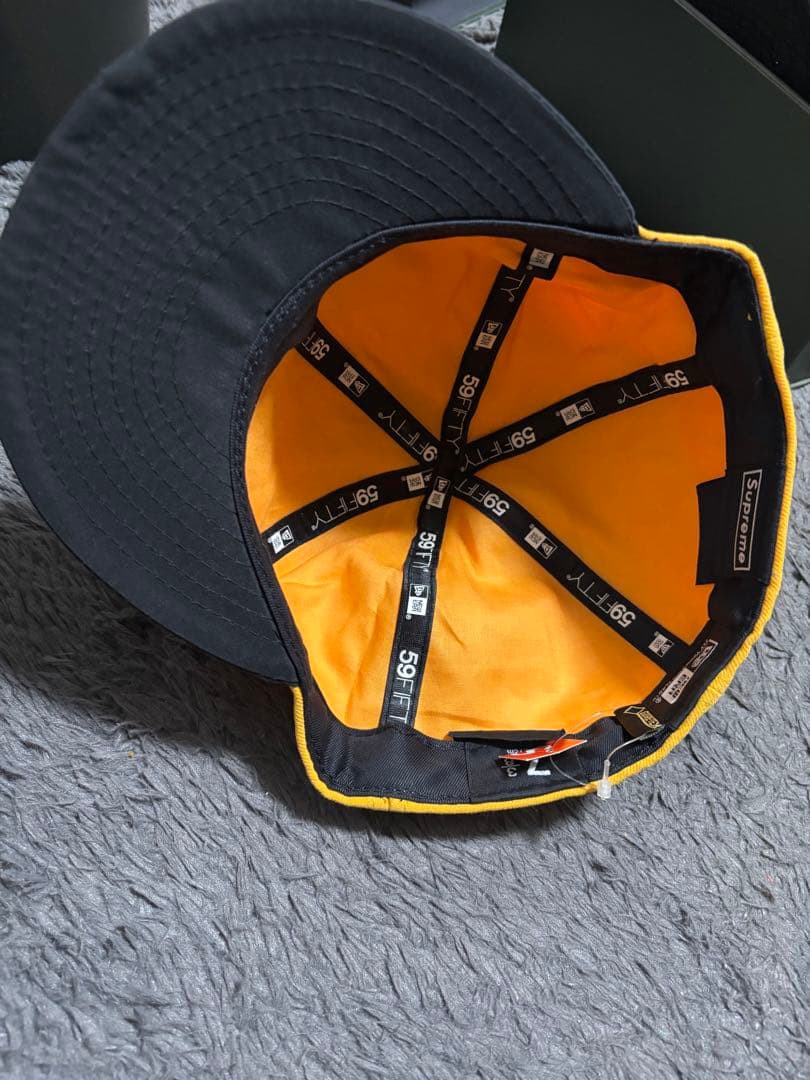 Supreme 59FIFTY イエローキャップ 7 3/8