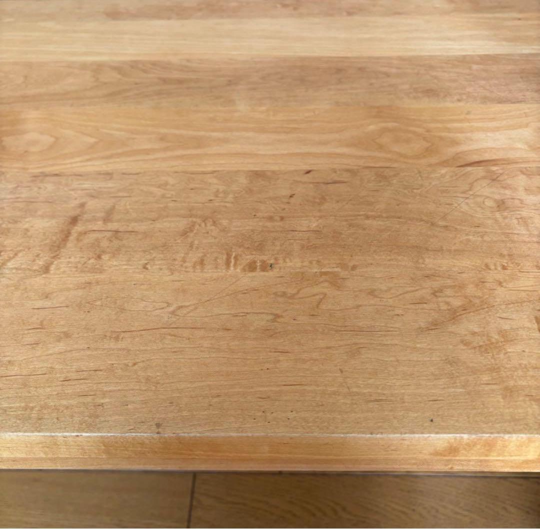 ふ*3様 北の住まい設計社　センターテーブル　ローテーブル　無垢　メイプル