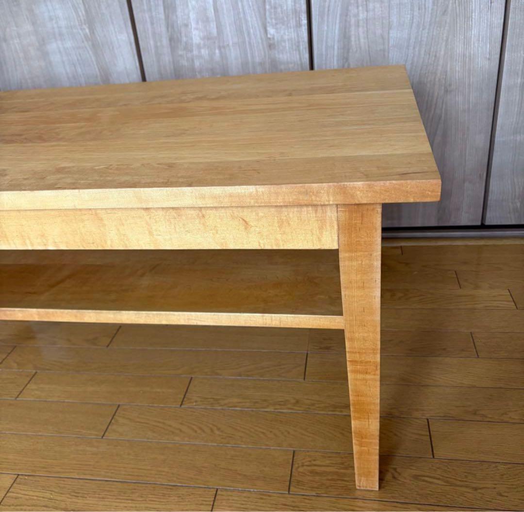 ふ*3様 北の住まい設計社　センターテーブル　ローテーブル　無垢　メイプル