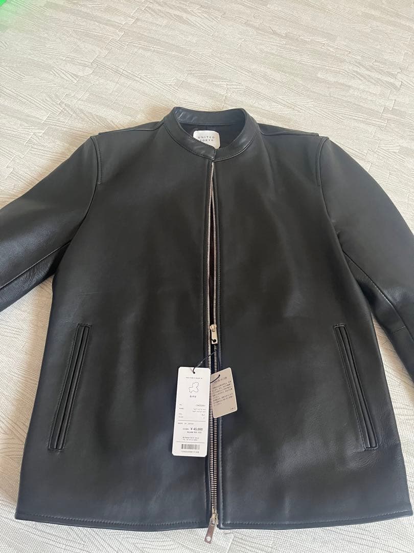 【新品未使用】UNITED TOKYO シングルライダース　ラムレザー　サイズ2