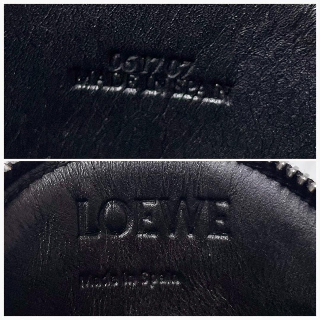 極美品✨LOEWE ケース クッキー リピートアナグラム レザー ブラック