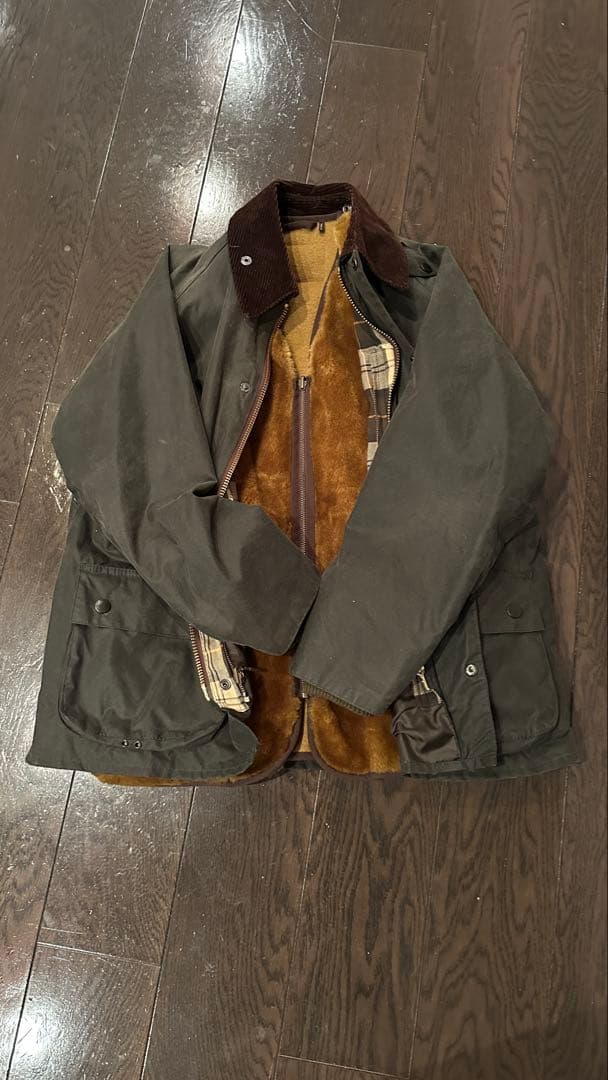 40バブアー ビデイル セージ オイル ライナーセット