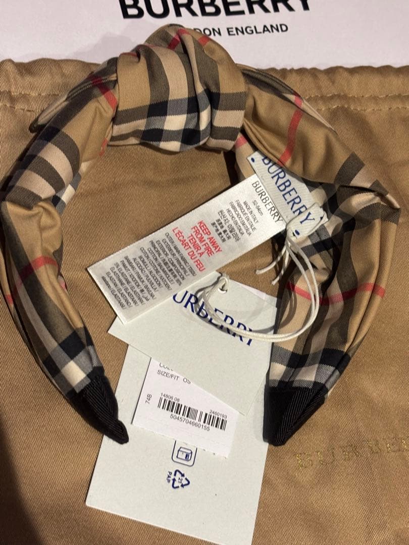 Burberry バーバリー チェック ガールズ カチューシャ　新品未使用