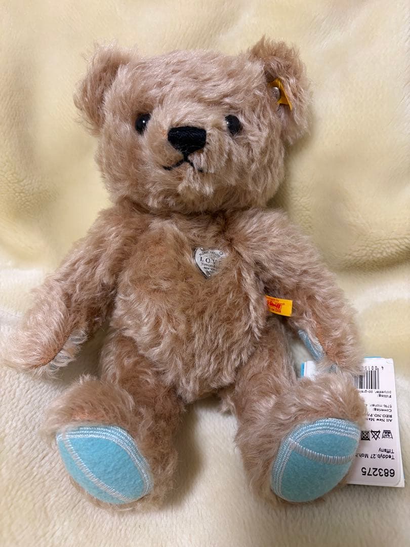 Tiffany×Steiff コラボベア ぬいぐるみ　銀ハート変色あり