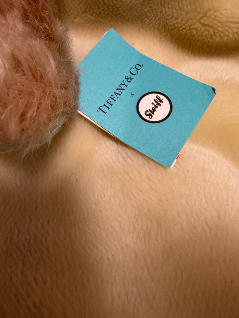 Tiffany×Steiff コラボベア ぬいぐるみ　銀ハート変色あり