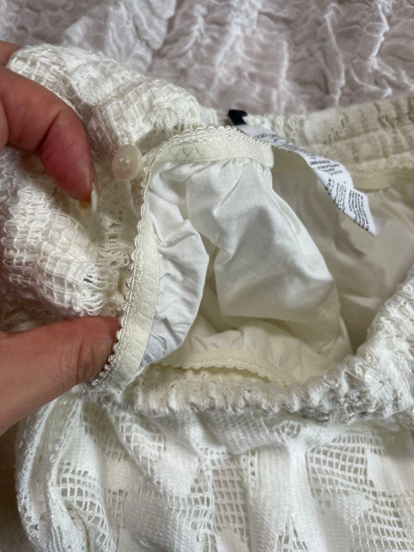 超美品Dolce&Gabbanaガウチョ　鍵編み　春夏　リゾート　旅行