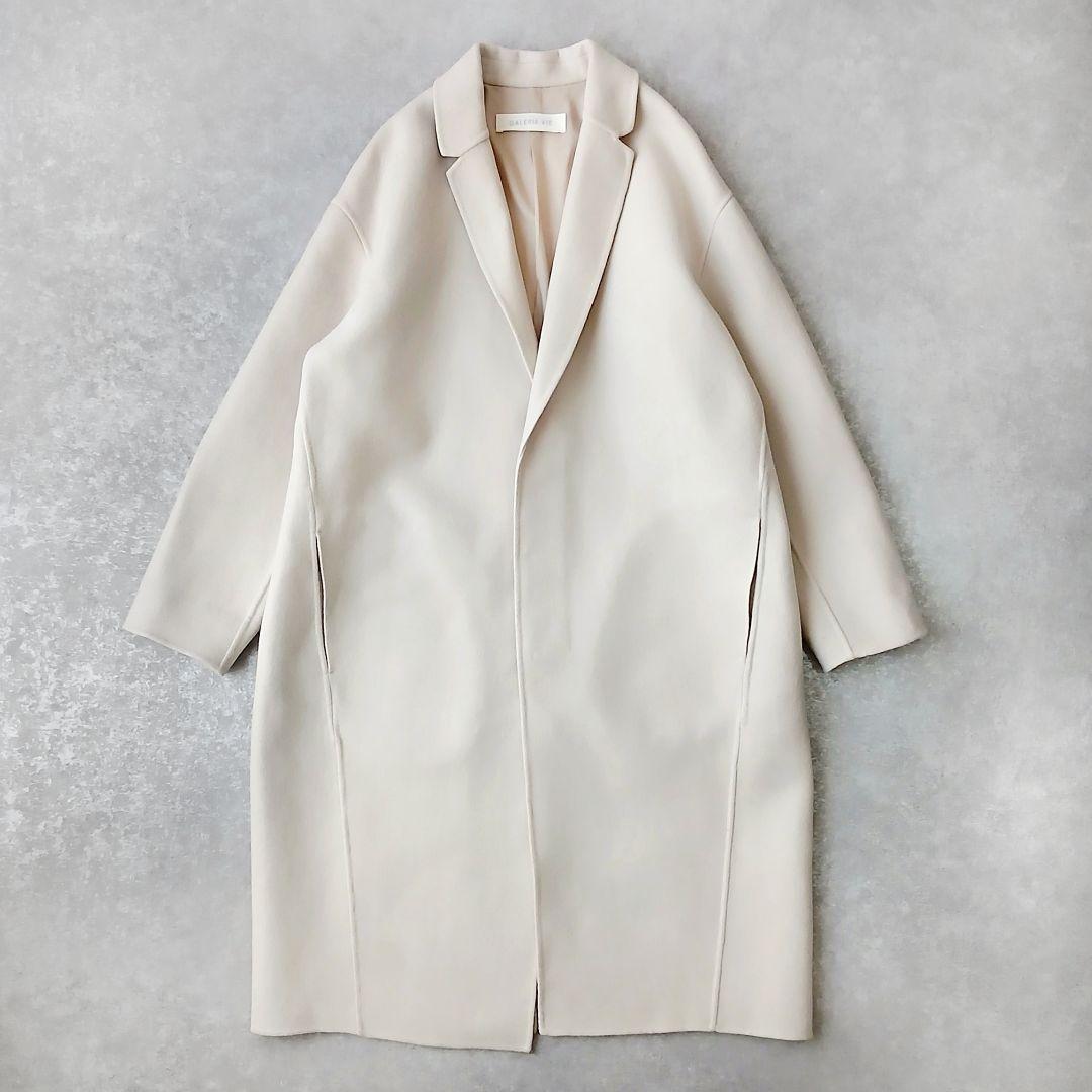 美品 ギャルリーヴィー トゥモローランド 上質 ライトメルトン チェスターコート