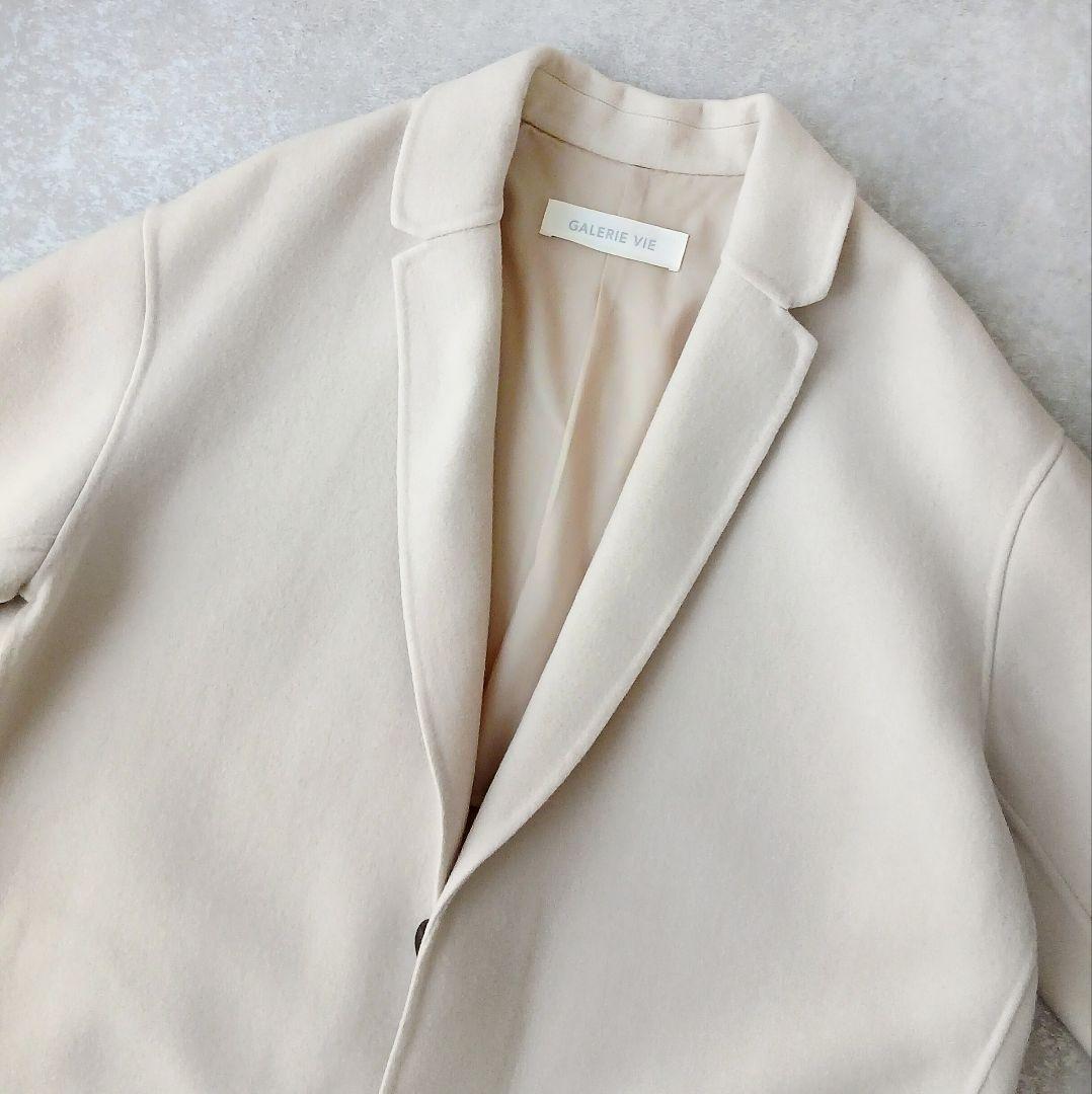 美品 ギャルリーヴィー トゥモローランド 上質 ライトメルトン チェスターコート