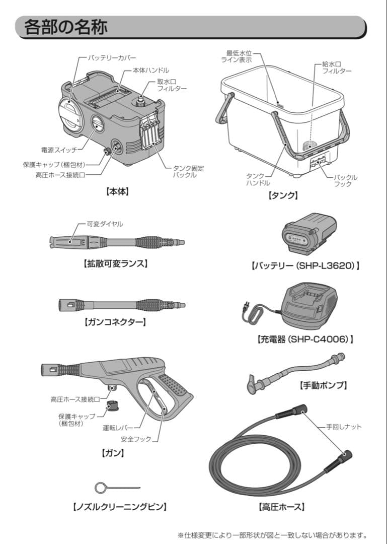 高圧洗浄機　コードレス　アイリスオーヤマ　SDT- L01N