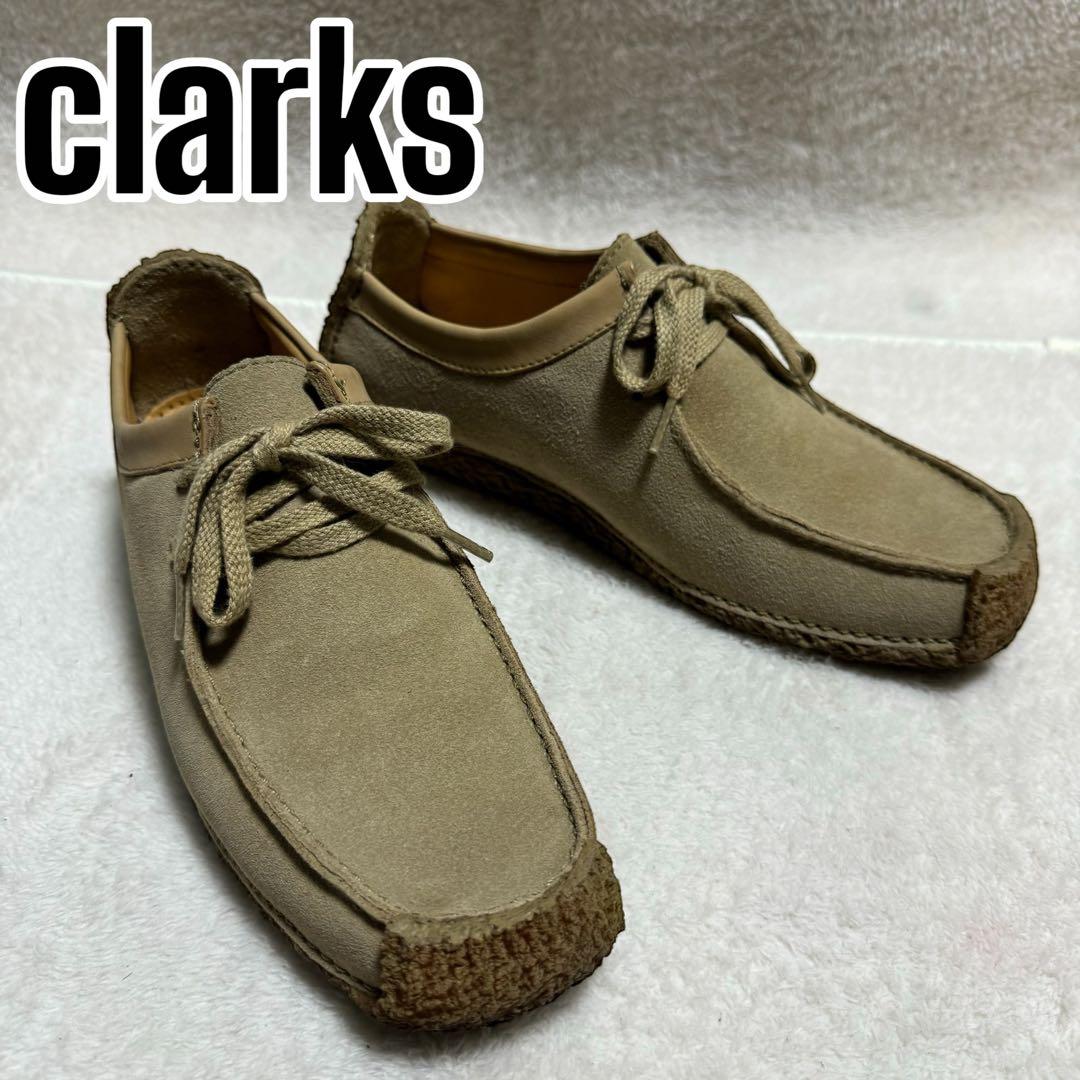 【clarks】美品✨ Natalie ナタリー　UK7M ベージュ　スウェード